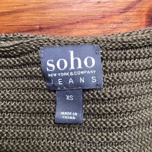Soho NY & Company Jeans Beige Sweater, EUC, XS - Picture 6 of 14